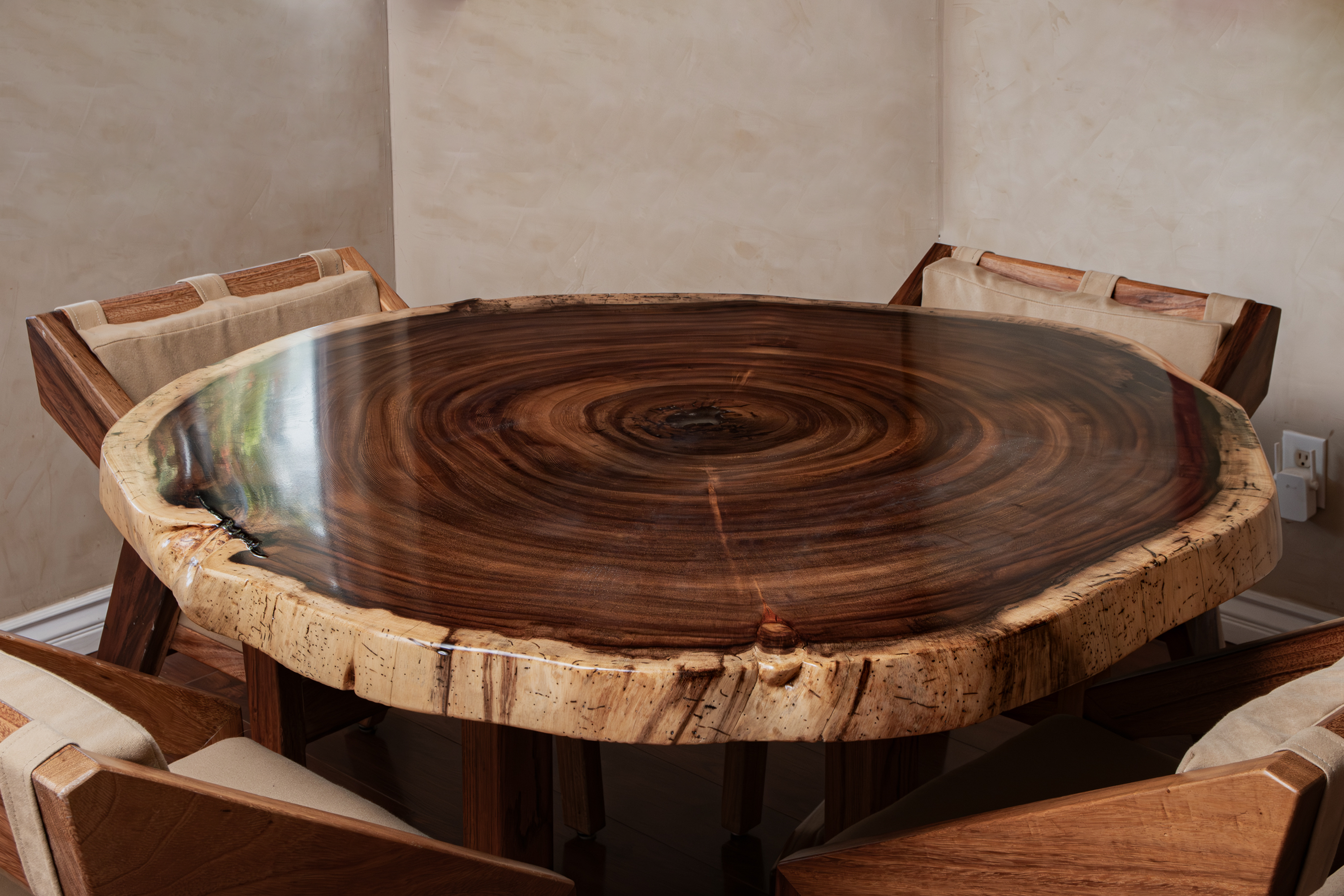 Natural wood detail